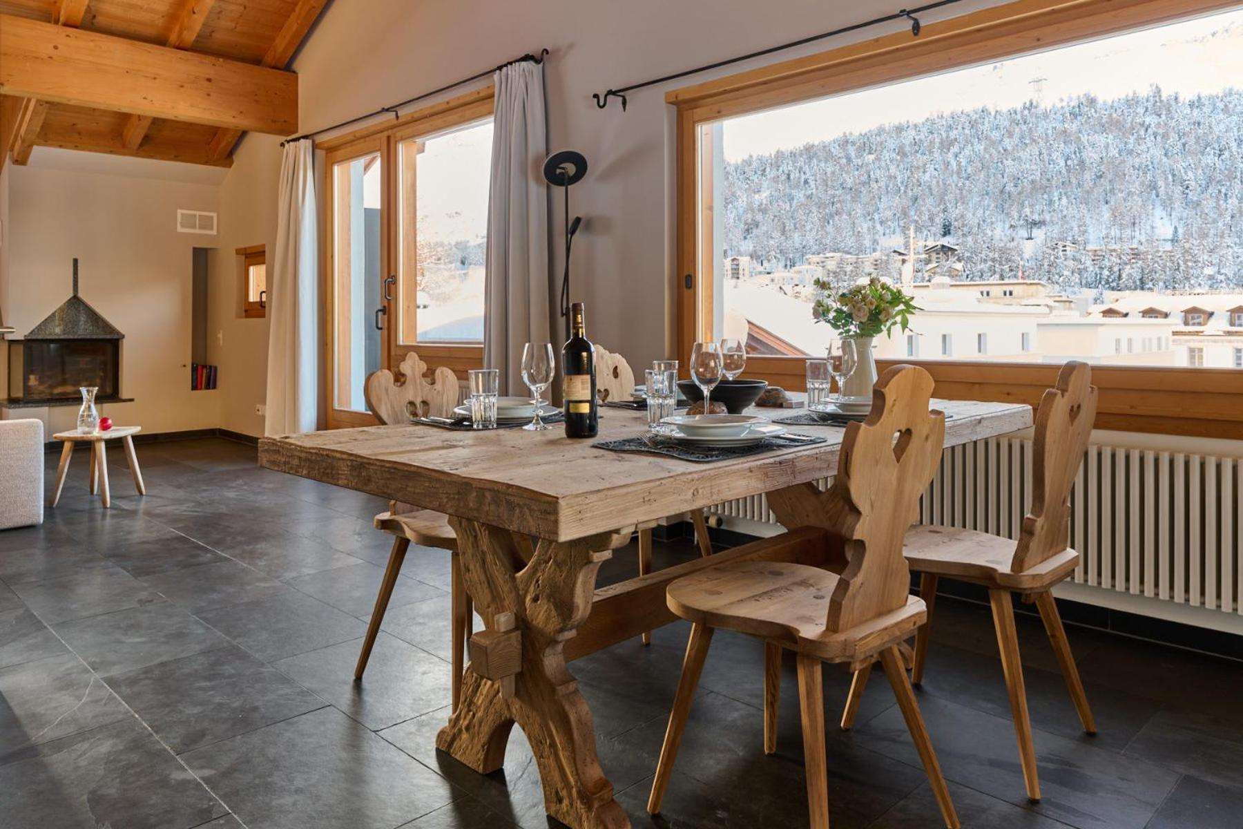 Ferienwohnung Chesa Madrisa St. Moritz Exterior foto