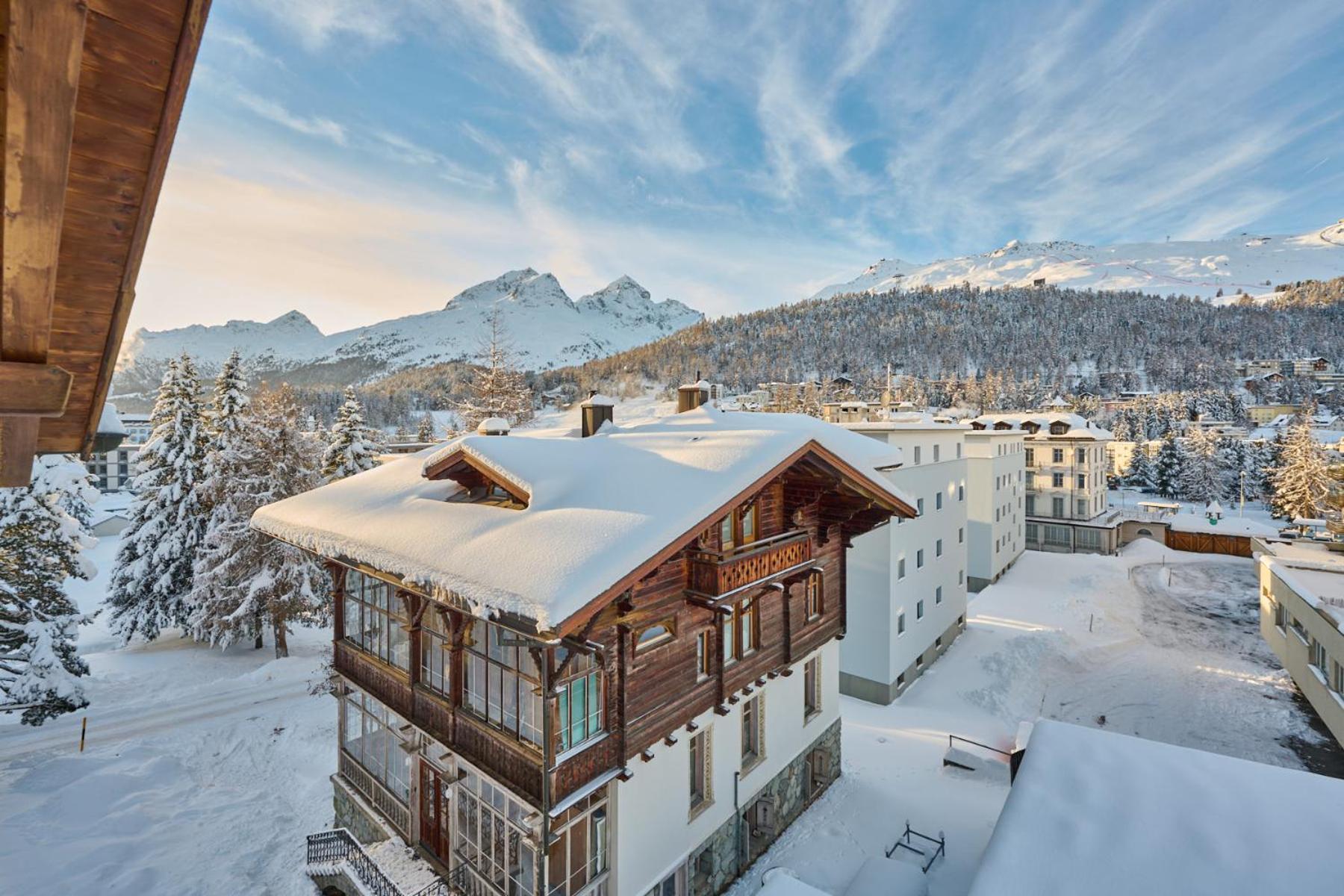 Ferienwohnung Chesa Madrisa St. Moritz Exterior foto